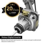 Lave-linge à chargement frontal Samsung WW80T554DAX, 8 kg, gris métallisé – Image 10