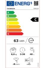 Machine à laver de table THOMSON 8 kg 1300 tr/min 40 cm, 4852915 – Image 4