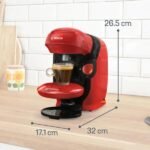 Machine à café multifonctions TASSIMO STYLE 1400W, rouge