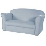 Canapé enfant Roba avec accoudoirs bleu ciel