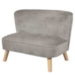 Canapé enfant gris argenté – Image 3