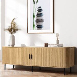 Meuble TV avec 2 portes coulissantes UH10877