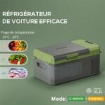 Réfrigérateur de voiture avec compresseur électrique 16,3 L, 12/24 V, 60 W max. – Image 4