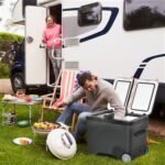 Outsunny Réfrigérateur-congélateur portable à compresseur 2 compartiments -22 °C – Image 5