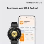 Montre connectée Huawei Watch GT6 46 mm Bluetooth Pack Noir avec Bracelet – Image 5