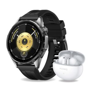Montre connectée Huawei Watch GT6 46 mm Bluetooth Pack Noir avec Bracelet