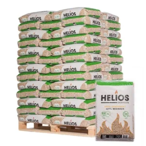 Granulés de bois HELIOS - Palette de 65 sacs de 15 Kg